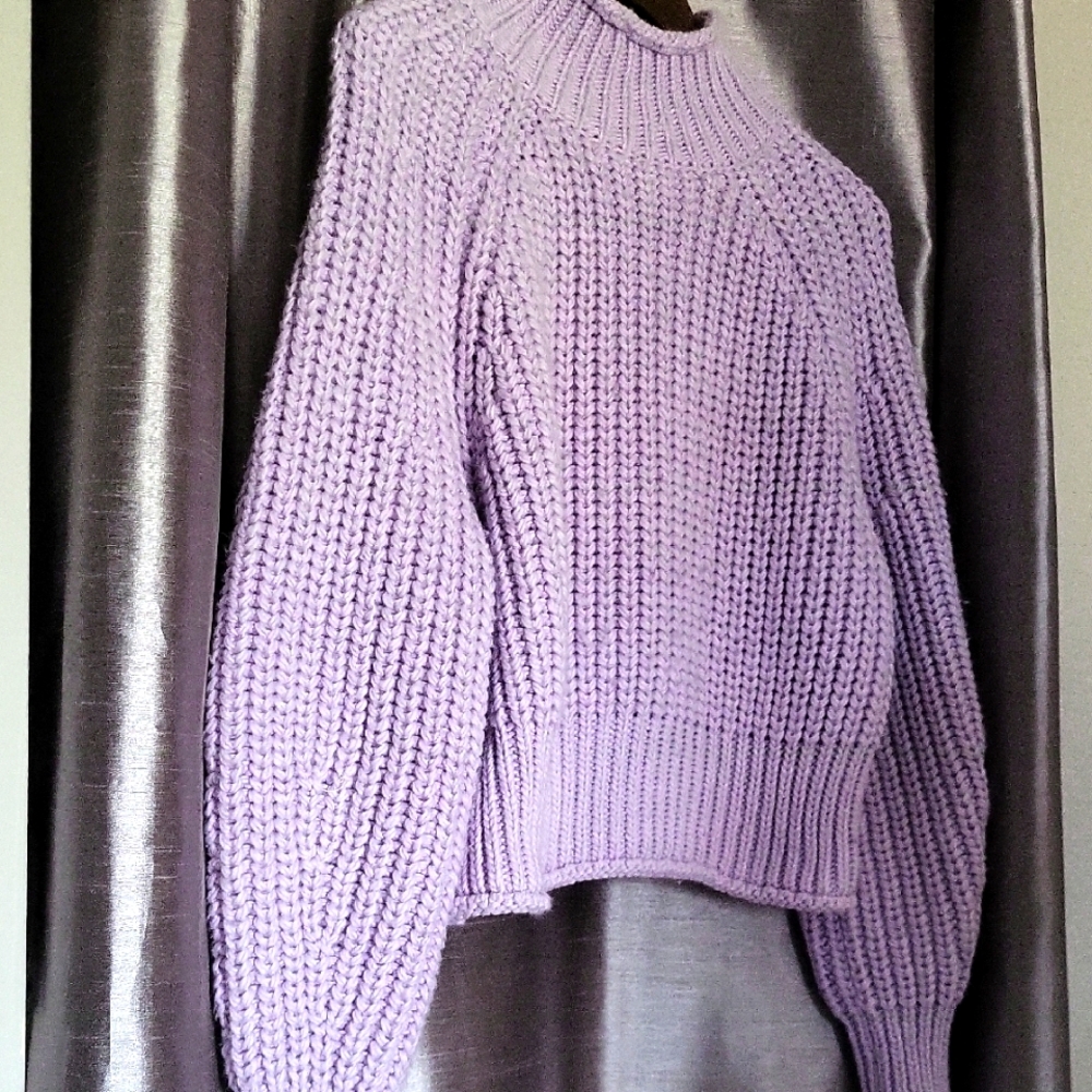 Lavender Knit Women's Sweater